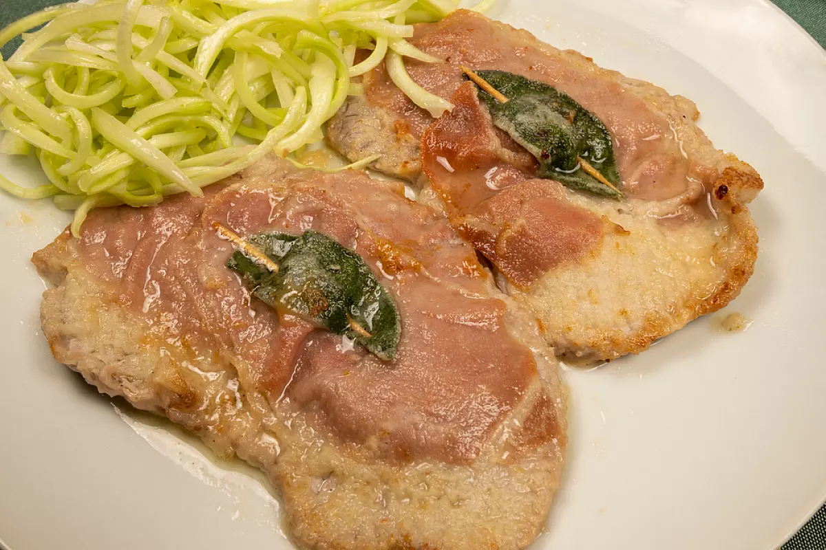 Saltimbocca,Alla,Romana con puntarelle