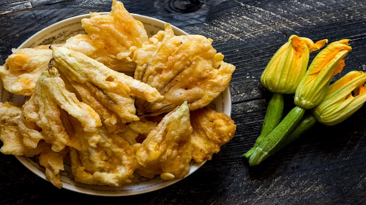 Frittelle di fiori di zucca