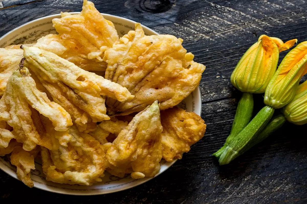 Frittelle di fiori di zucca