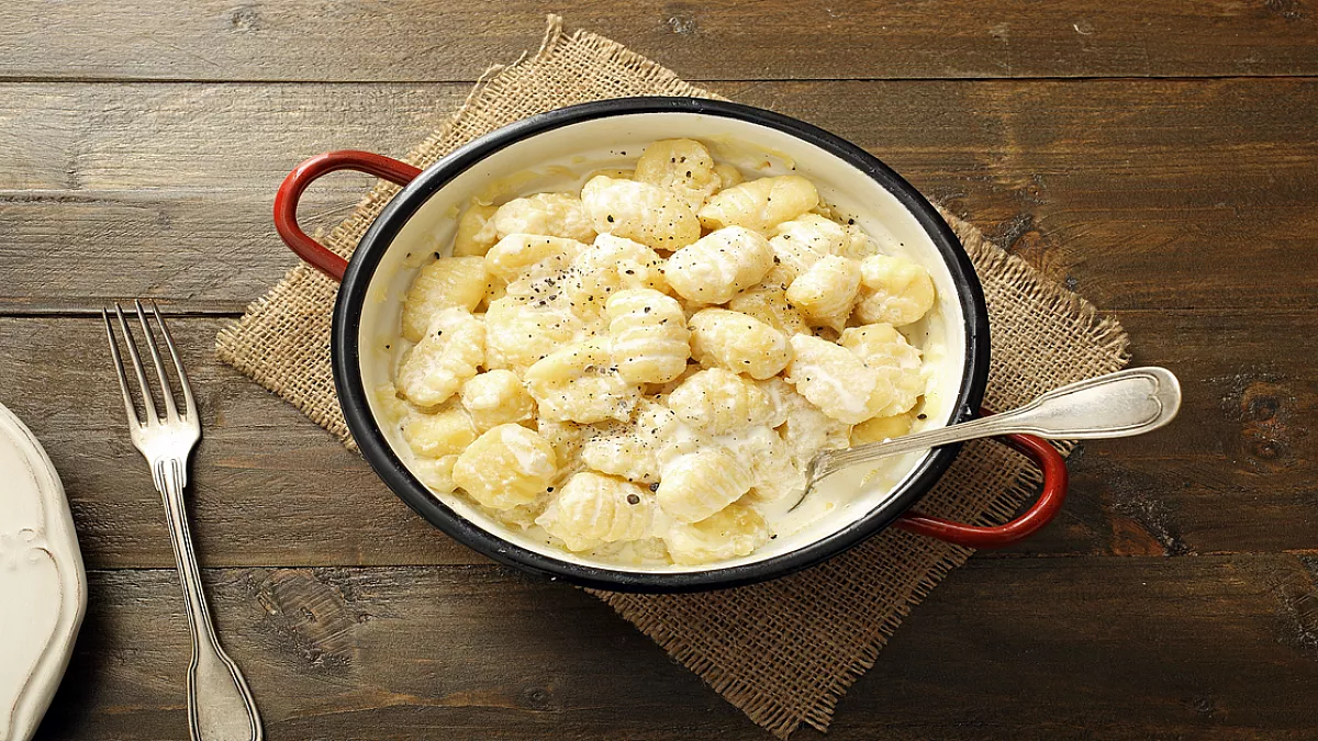Gnocchi in salsa di formaggio
