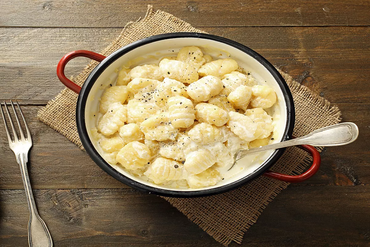 Gnocchi in salsa di formaggio