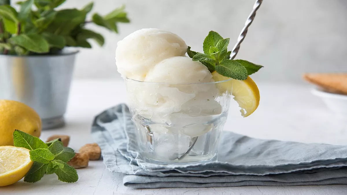 sorbetto limone e sambuco
