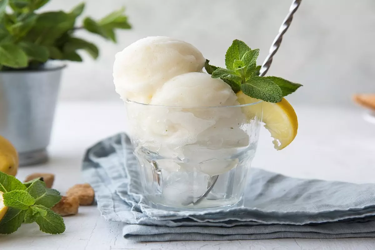 sorbetto limone e sambuco