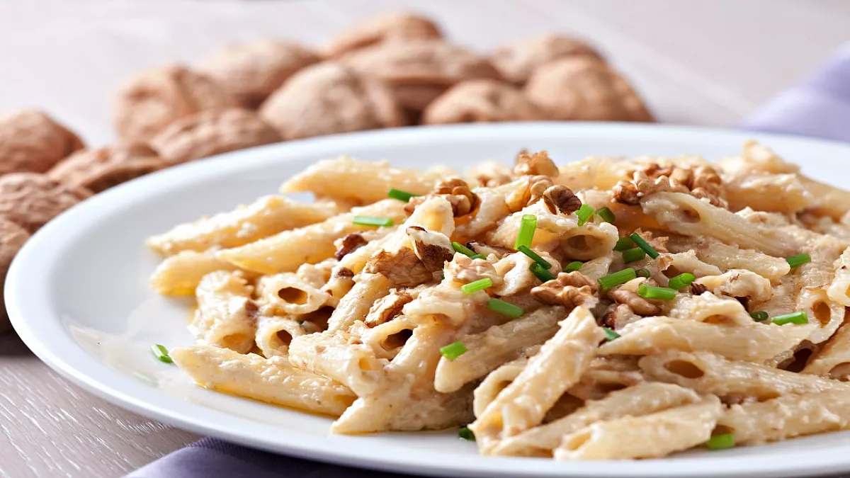 Penne al pesto di noci