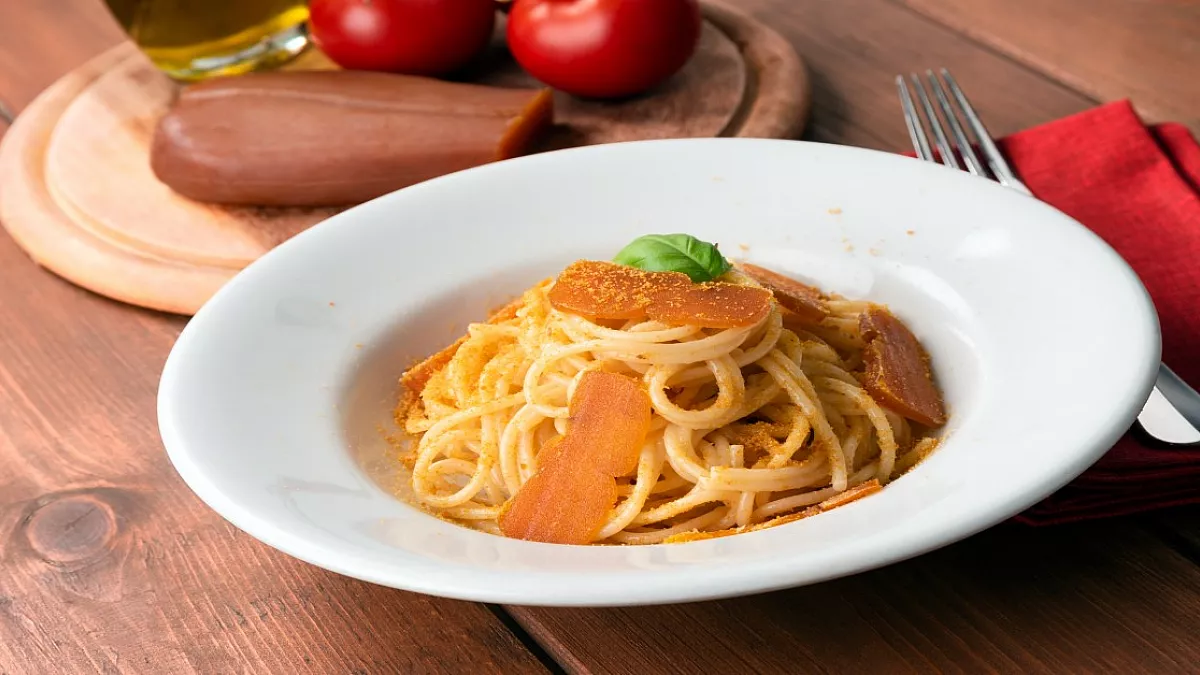 Spaghetti con la bottarga