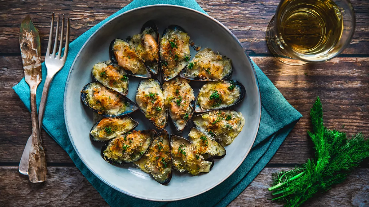 cozze gratinate
