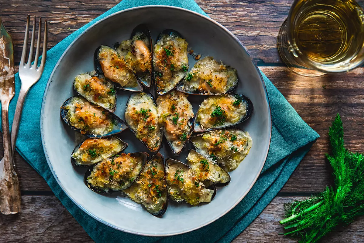 cozze gratinate