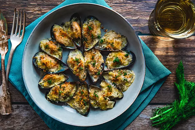 cozze gratinate