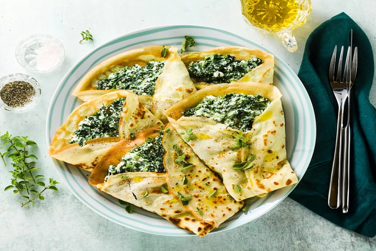 Crespelle ricotta e spinaci