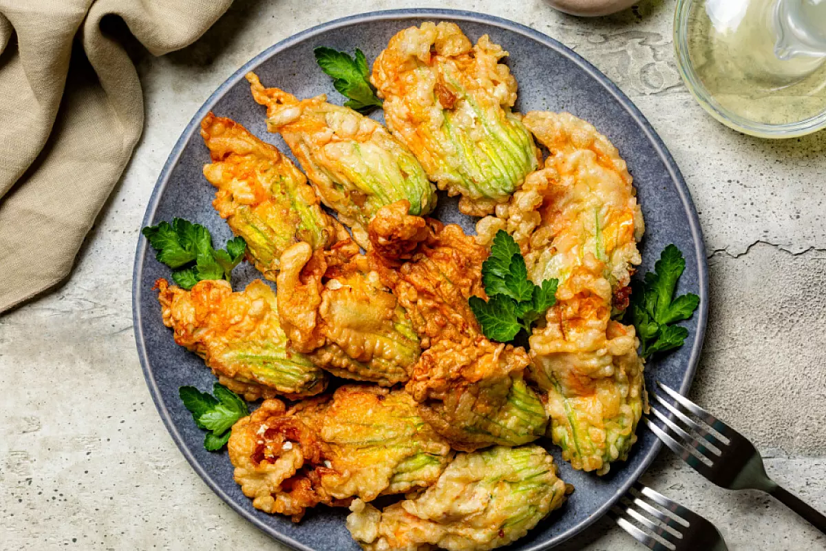 fiori di zucca in pastella