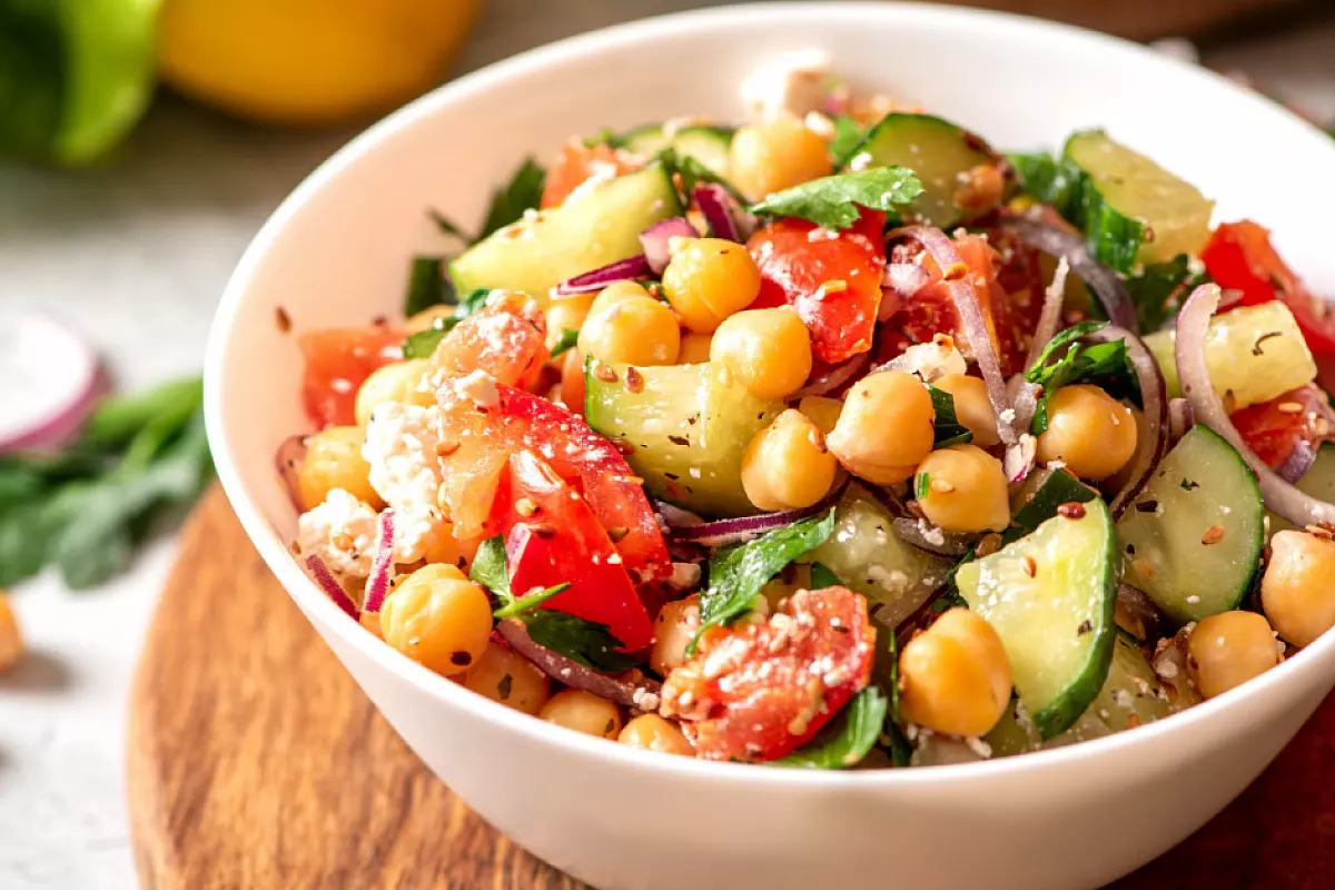 insalata di ceci estiva