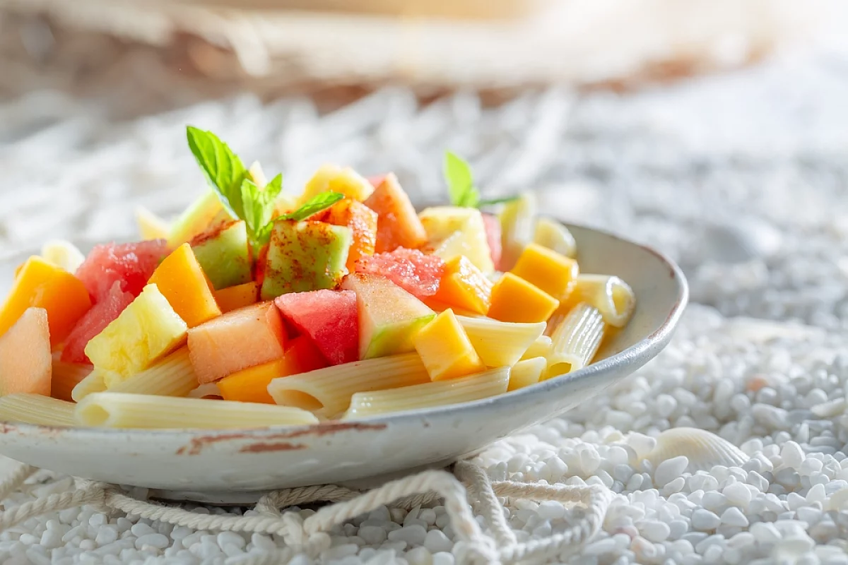 pasta fredda con melone