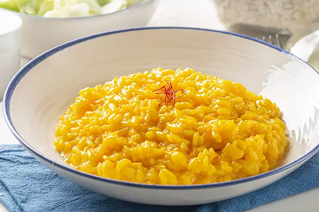 risotto zafferano e stracchino