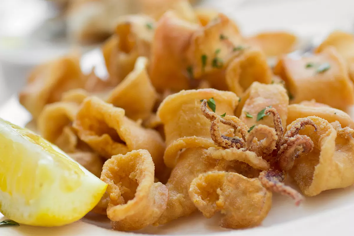 calamari fritti - friggitrice ad aria 