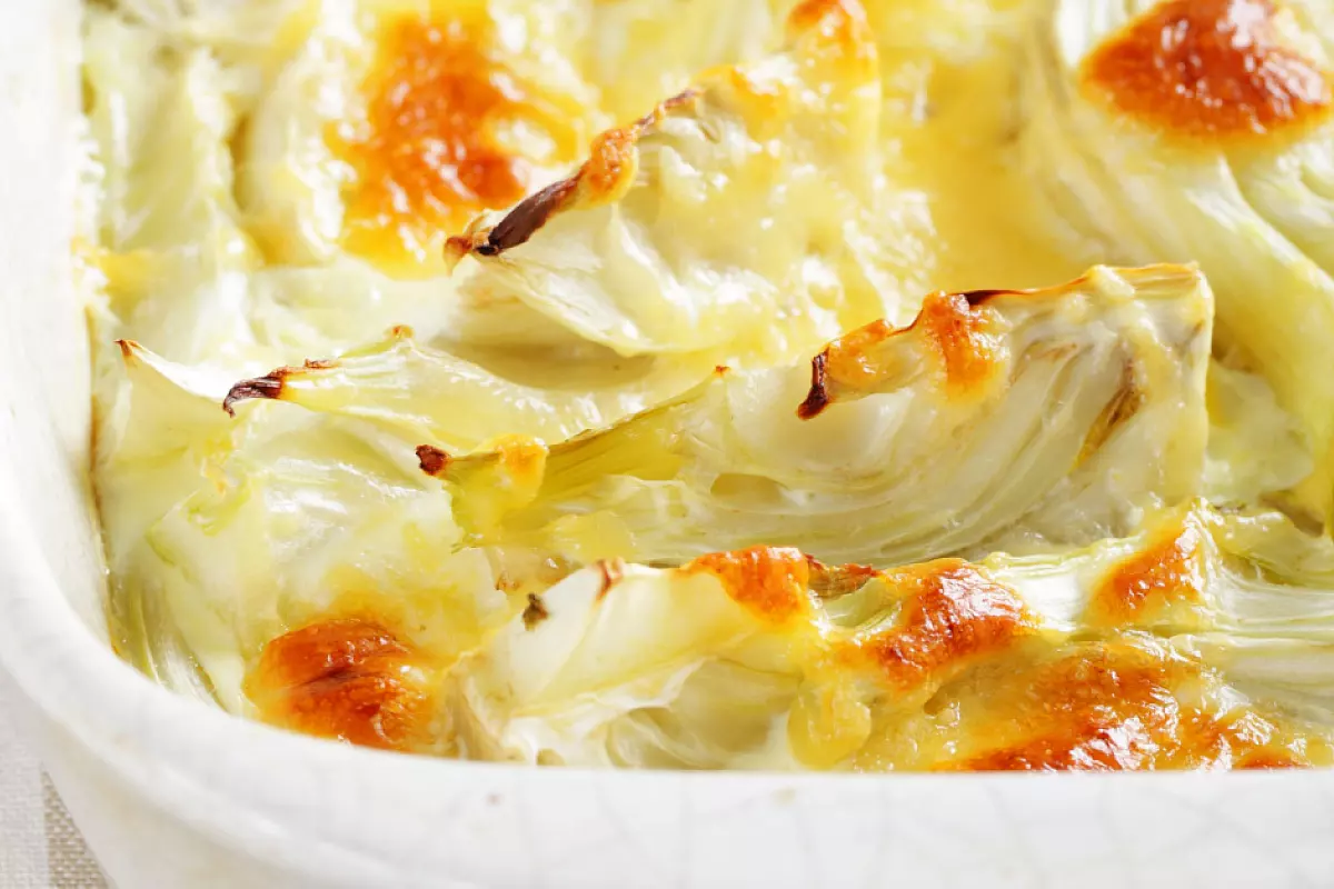 finocchi con besciamella gratinati