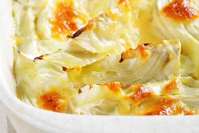 finocchi con besciamella gratinati