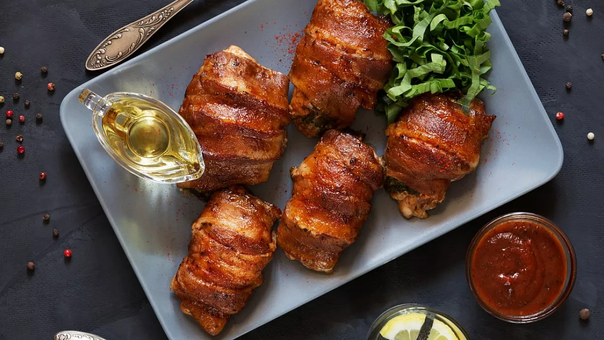 Involtini di Maiale con Bacon