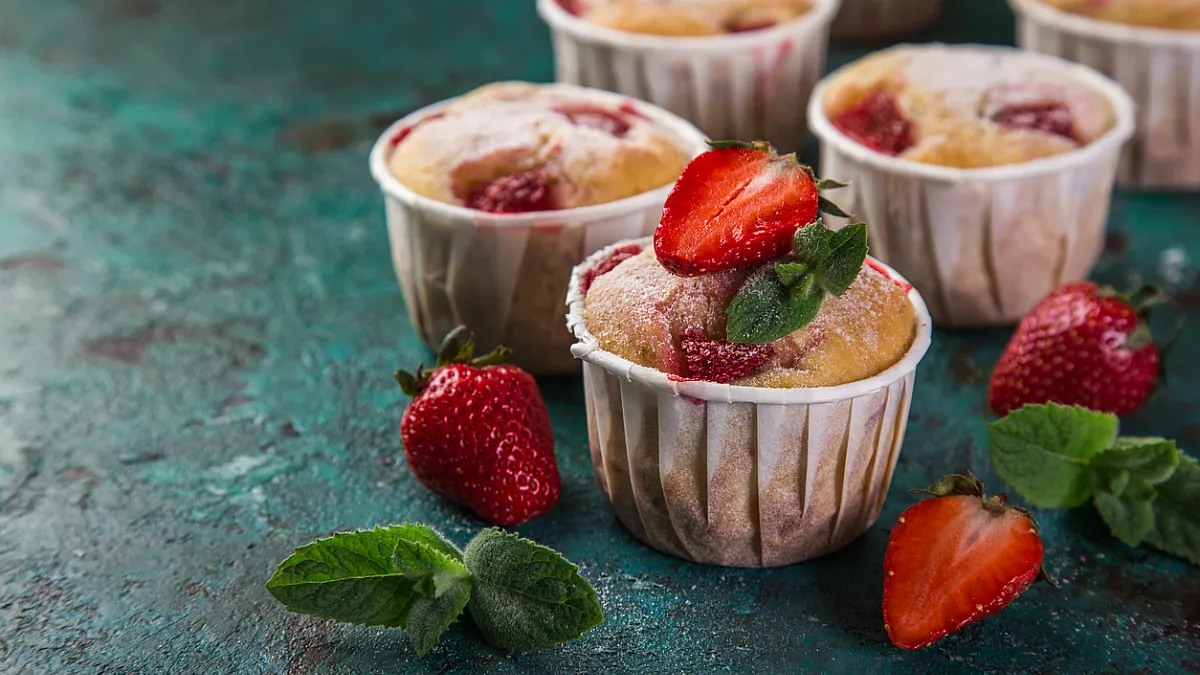 muffin alle fragole