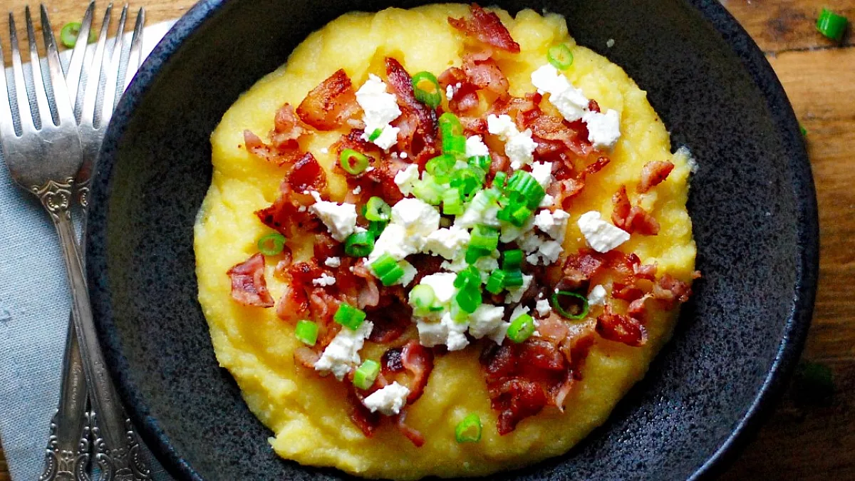 Polenta alla carbonara