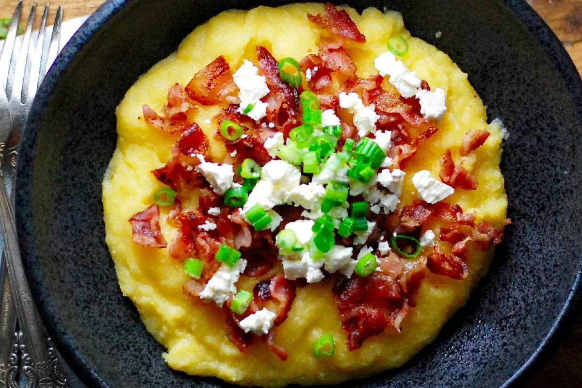 Polenta alla carbonara