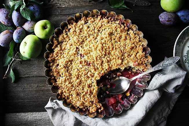 sbriciolata frutti bosco mascarpone