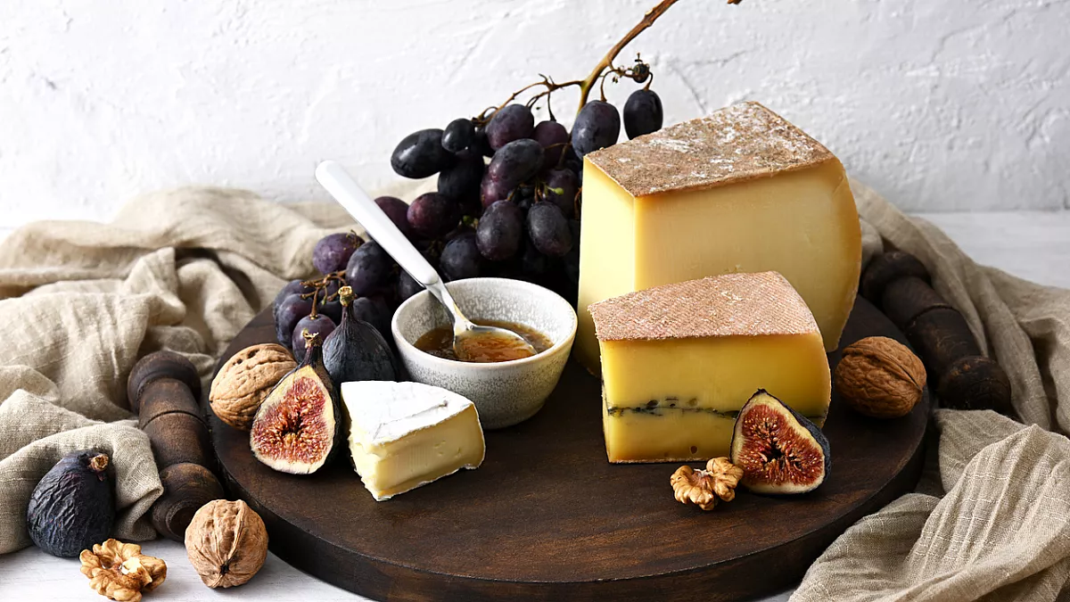 spiedini uva e formaggio