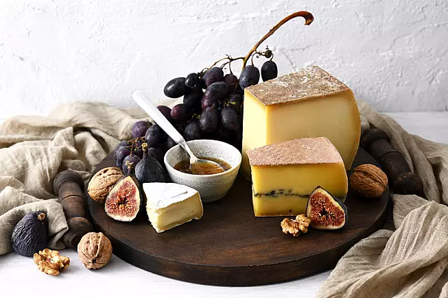 spiedini uva e formaggio