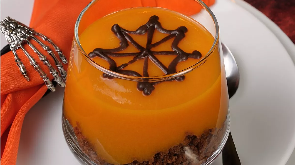 tiramisù di zucca e mandorle per Halloween