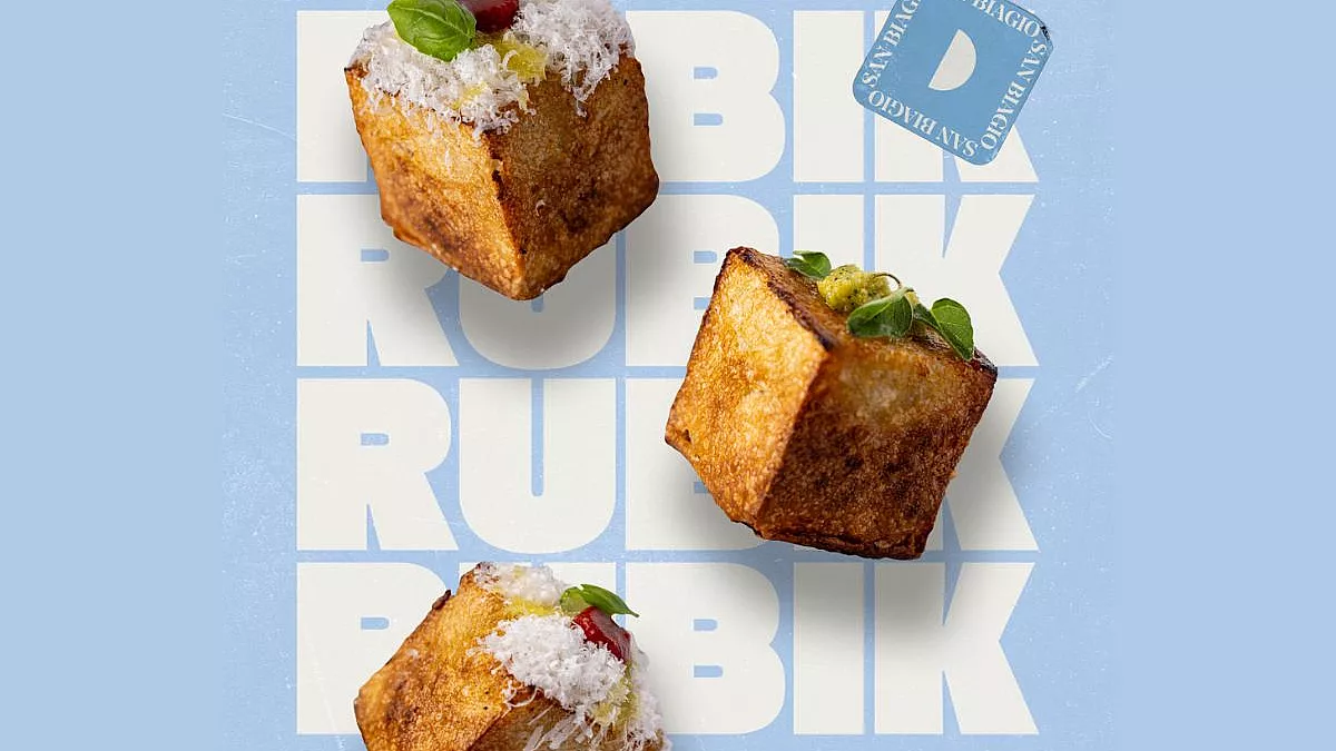 Hai mai mangiato una pizza a forma di cubo Da San Biagio Pizza & Bolle arriva Rubik, una novità sconvolgente