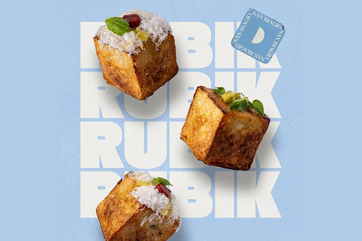 Hai mai mangiato una pizza a forma di cubo Da San Biagio Pizza & Bolle arriva Rubik, una novità sconvolgente