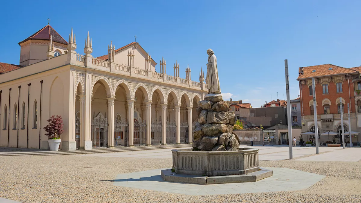 Vista,Su,Piazza,Duomo,,Biella,,Piemonte