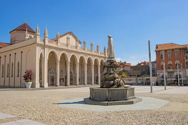 Vista,Su,Piazza,Duomo,,Biella,,Piemonte