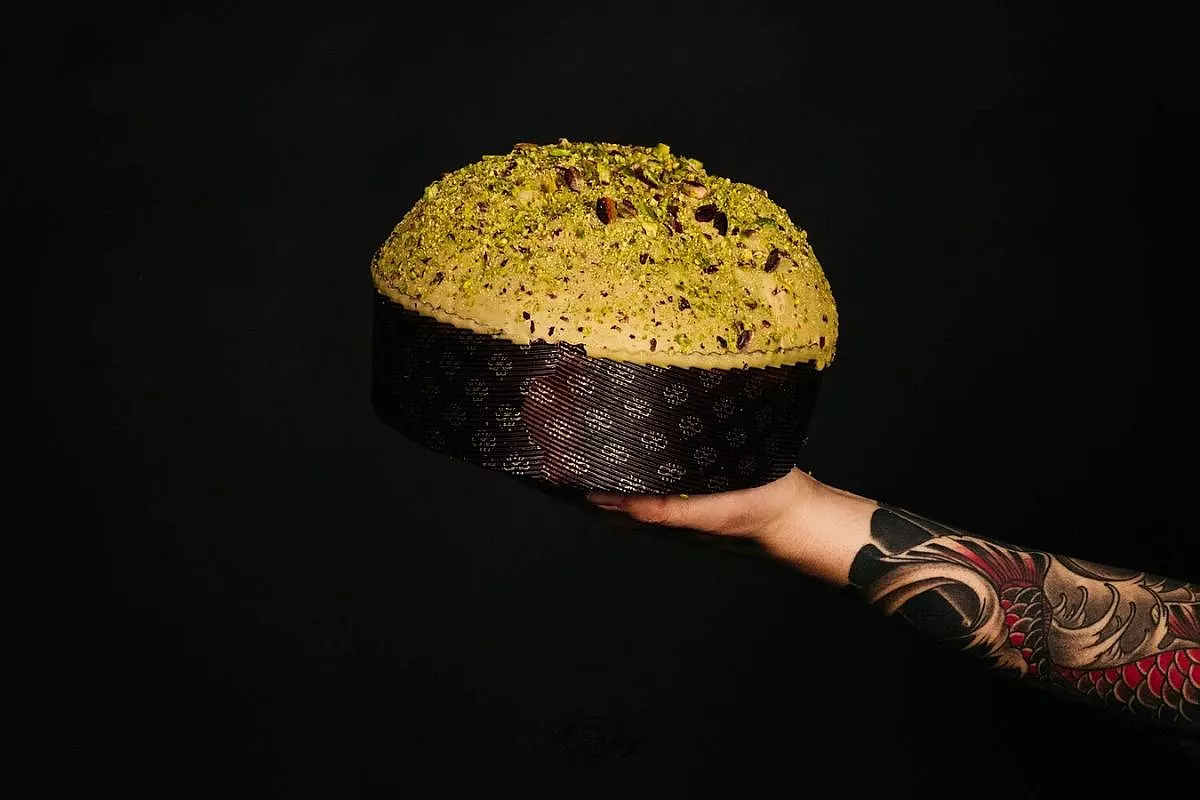 panettone al pistacchio