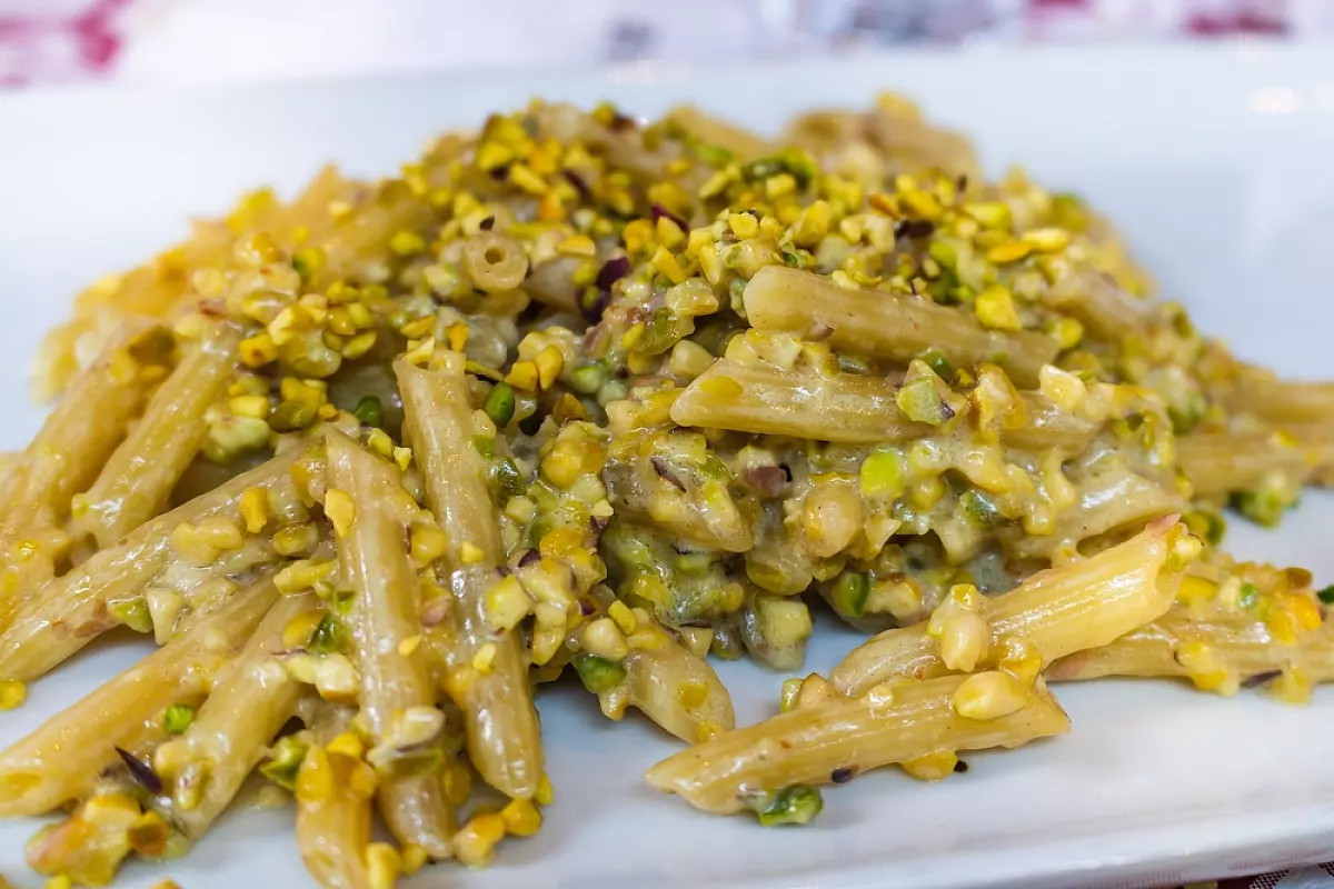 Pasta pesto pistacchio raffadali