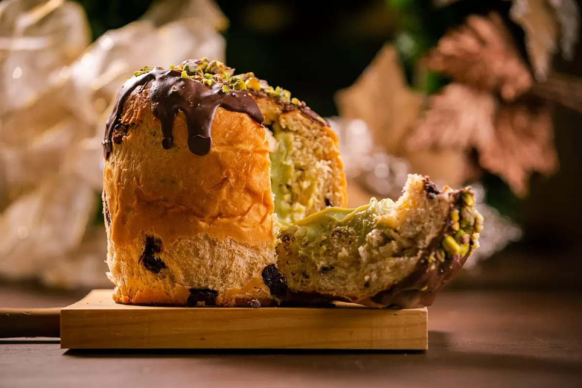 Panettone al pistacchio di raffadali