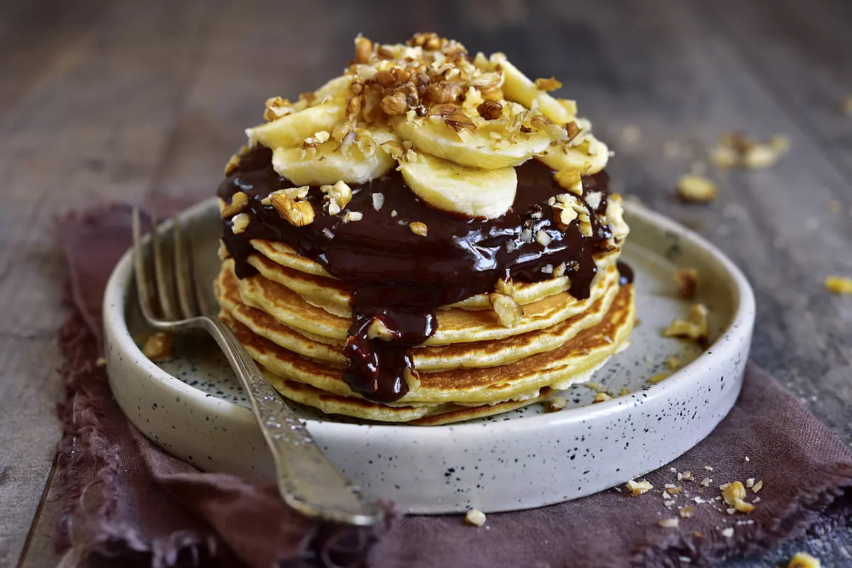 Pancakes al Cioccolato e Banana