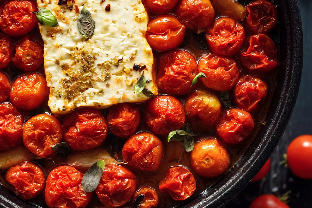 pasta feta pomodorini ricetta