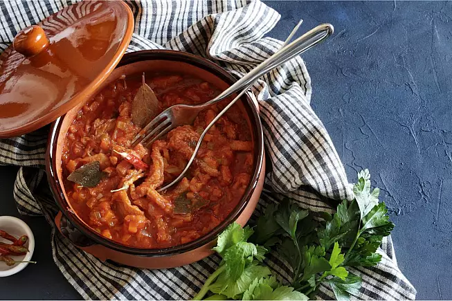 Busecca, trippa milanese al sugo