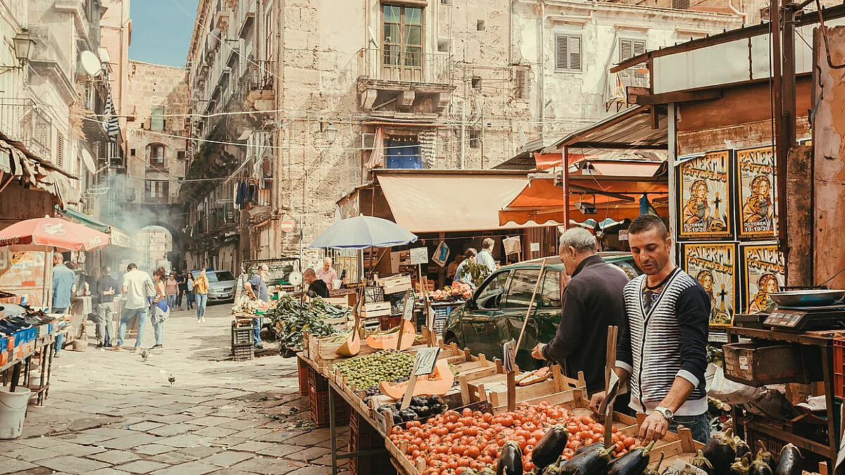 tipico mercato siciliano