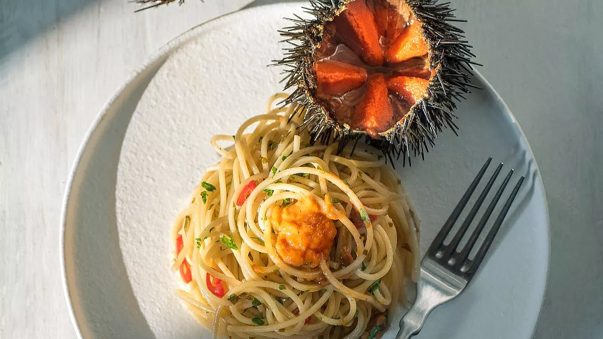 pasta con i ricci di mare 