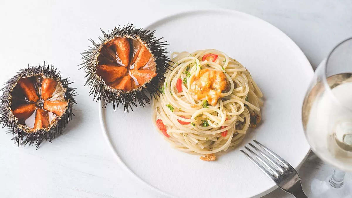 pasta con i ricci di mare