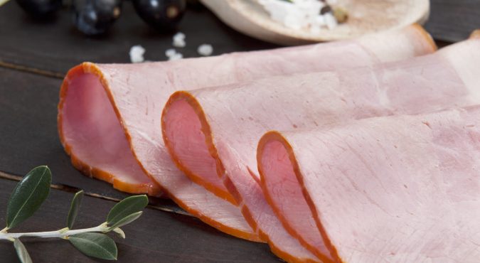 ham slices(closeup)