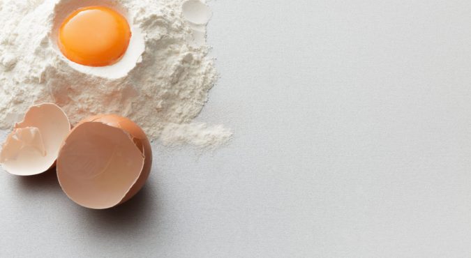 Baking: Flour and Egg Still Life