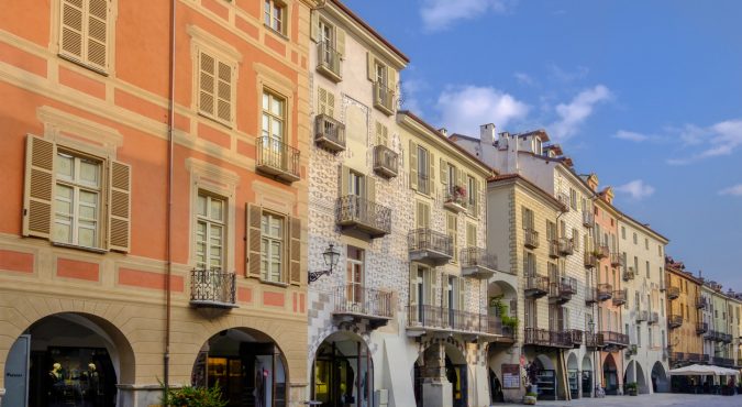 Cuneo, via Roma - Italy