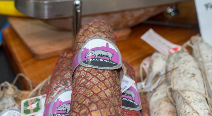 Finocchiona Salami in Borough Market, London