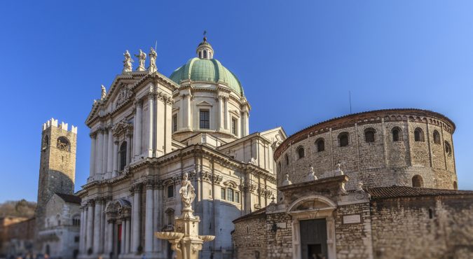Brescia, Old and New Cathedrals - Italy