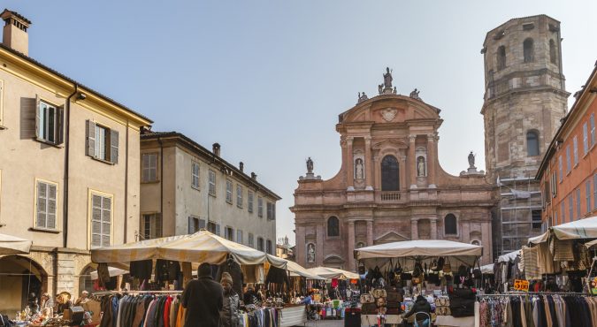 Reggio Emilia, Piazza San Prospero - Emilia Romagna, Italy