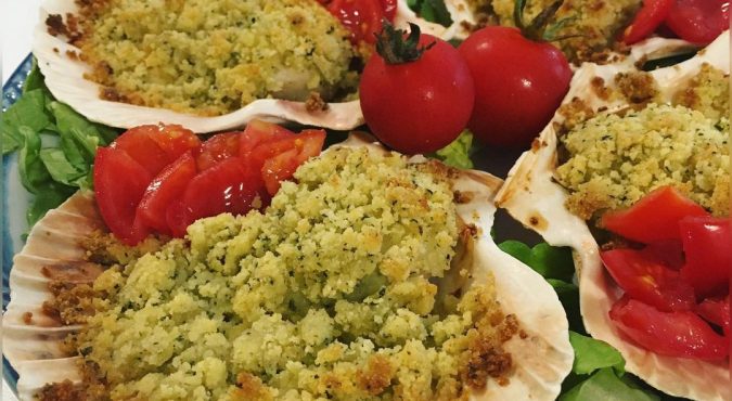 Capesante gratinate la ricetta
