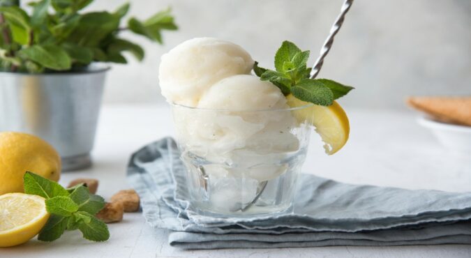 Sorbetto limone e sambuco