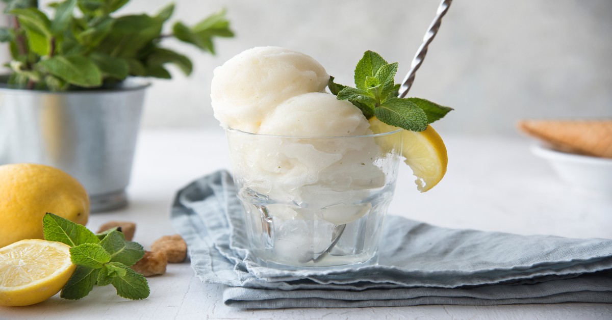 sorbetto limone e sambuco